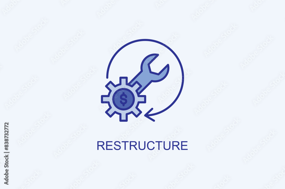 Restructure Vector Icon Or Logo Illustration Restructure Vector Icon Or Logo Illustration
