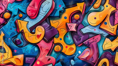Wallpaper Mural 13 Couple, urban skatepark, graffiti art, bird's-eye view, dynamic and vibrant, high detail Torontodigital.ca