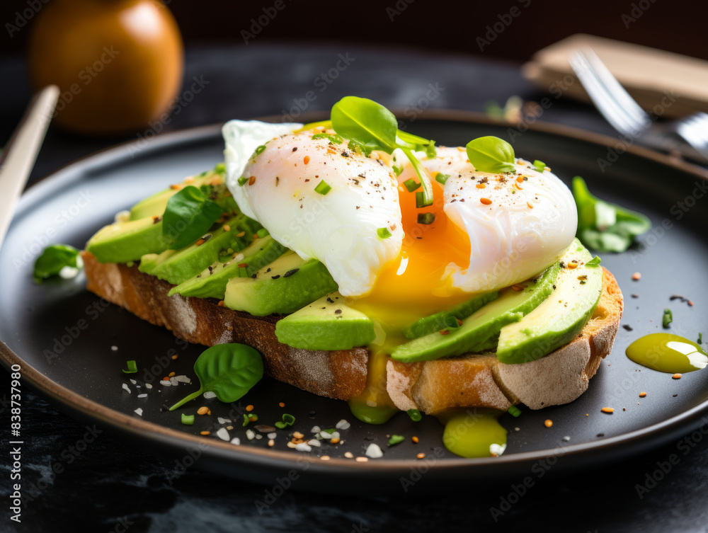 Poached Egg on Avocado Toast Poached Egg on Avocado Toast