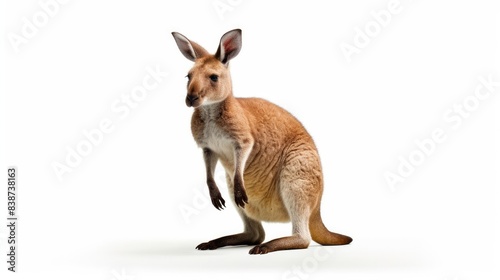 kangoroo Isolated on white background
