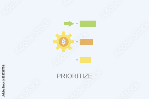 Prioritize Vector Icon Or Logo Illustration