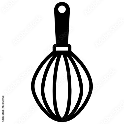 Whisk mixer icon silhouettes vector illustration