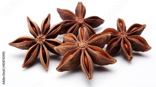 Anise star Isolated on white background