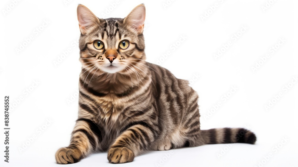Cute Cat Isolated on white background