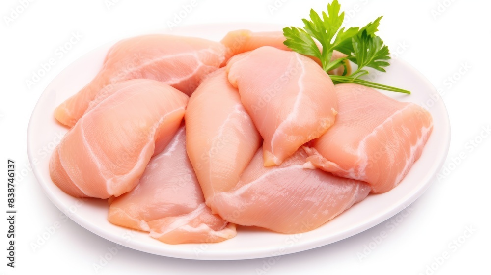 Raw Chicken Isolated on white background Raw Chicken Isolated on white background