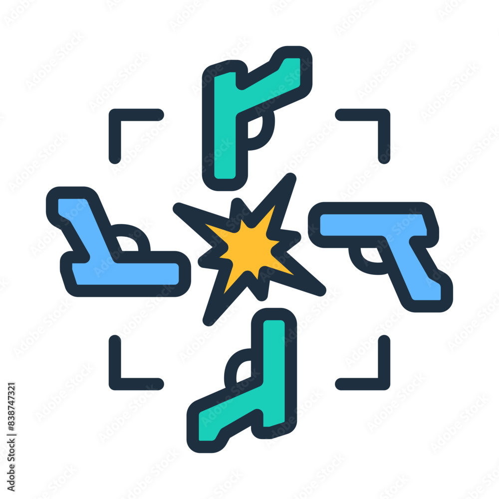 Obraz premium Siege Icon