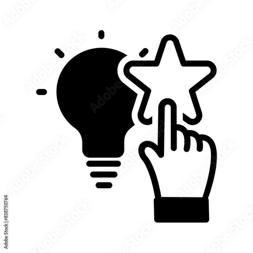 Vector solid black icon for Factual