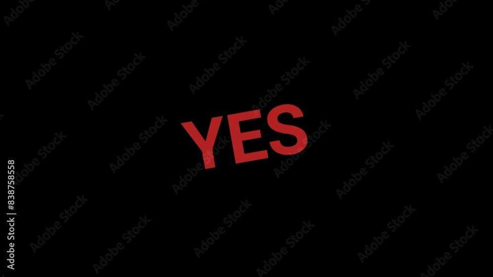 Yes stamp effect animation Yes stamp effect animation