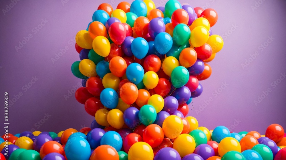 Vibrant Colorful Balloons - Burst of Joy and Celebration Vibrant Colorful Balloons - Burst of Joy and Celebration