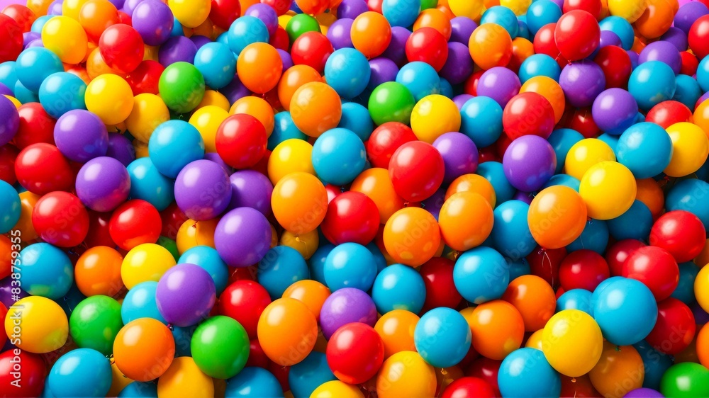 Vibrant Colorful Balloons - Burst of Joy and Celebration Vibrant Colorful Balloons - Burst of Joy and Celebration