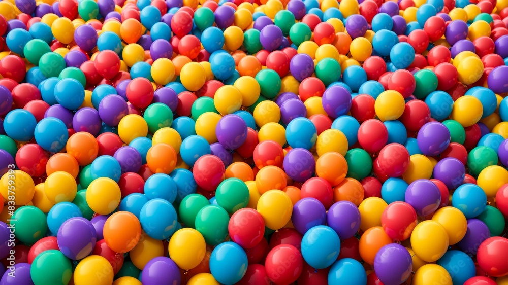Vibrant Colorful Balloons - Burst of Joy and Celebration Vibrant Colorful Balloons - Burst of Joy and Celebration