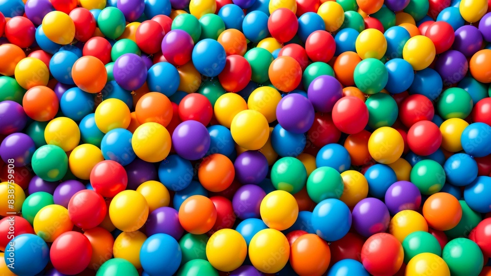 Vibrant Colorful Balloons - Burst of Joy and Celebration Vibrant Colorful Balloons - Burst of Joy and Celebration