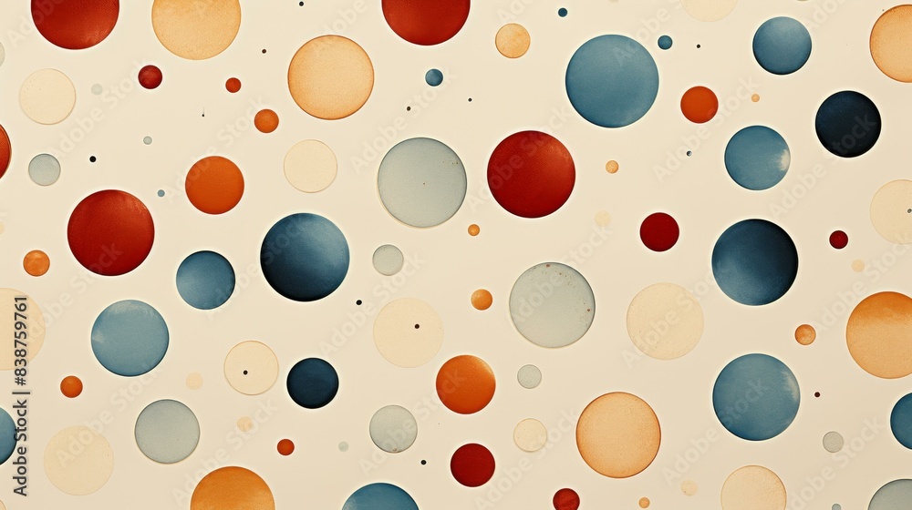 Elevate your design projects with classic polka dot patterns in muted tones and intricate details, all in high resolution quality.