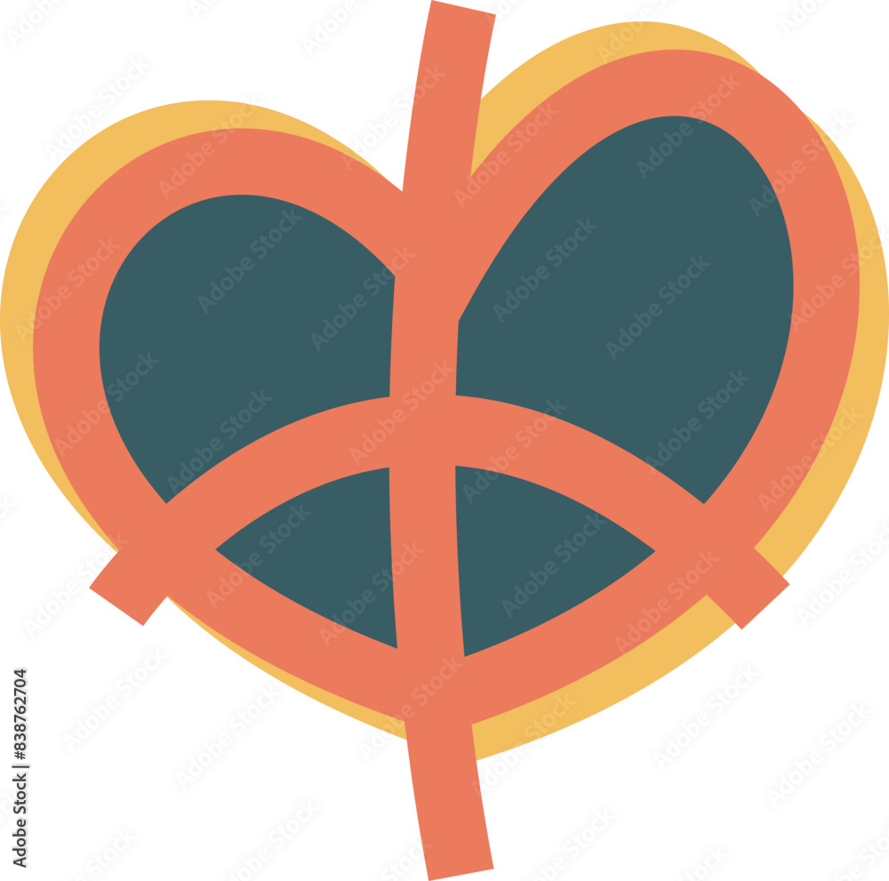 Obraz premium Peace Symbol Illustration Element