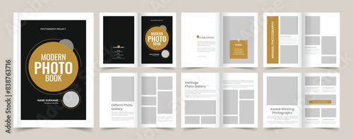 Professional Portfolio or Photobook Layout, Brochure Template