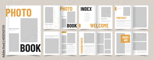 Professional Portfolio or Photobook Layout, Brochure Template