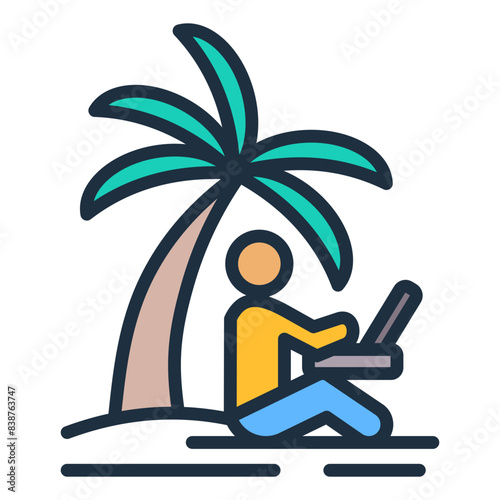 Digital Nomads Icon