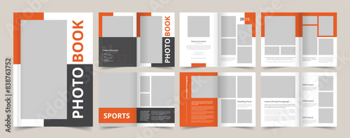 Professional Portfolio or Photobook Layout, Brochure Template