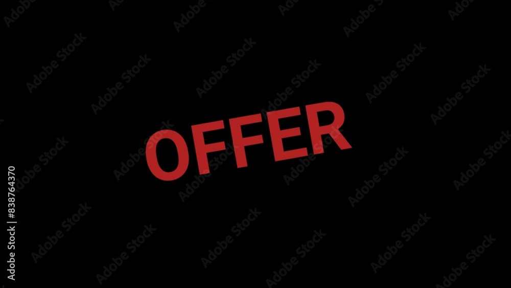 Offer stamp effect animation