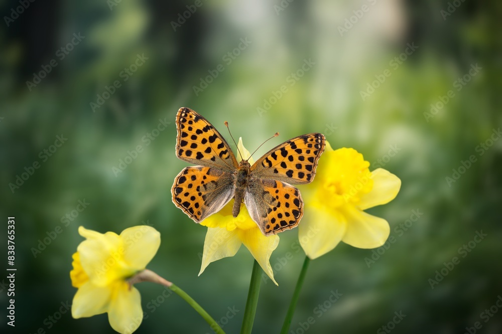 Beautiful colored butterfly sitting on flower Beautiful colored butterfly sitting on flower