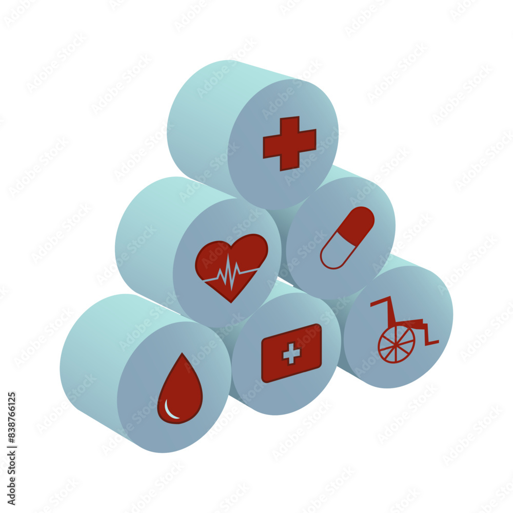 vector mediacal section designs vector mediacal section designs