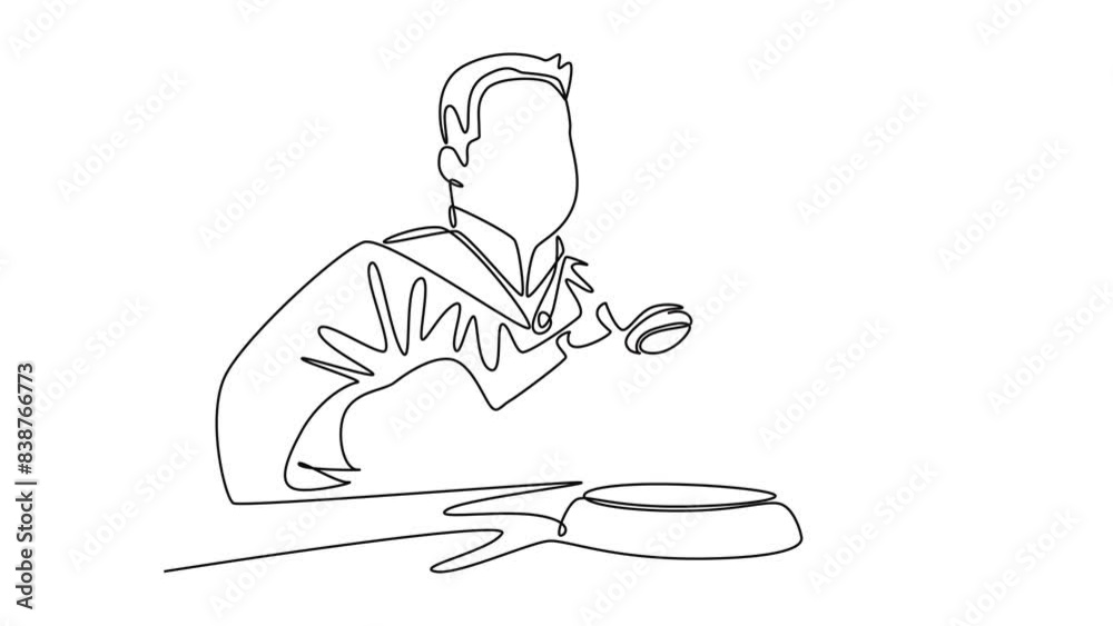 Law concept. Single line draw design. Full length animation illustration. High quality 4k footage. Law concept. Single line draw design. Full length animation illustration. High quality 4k footage.