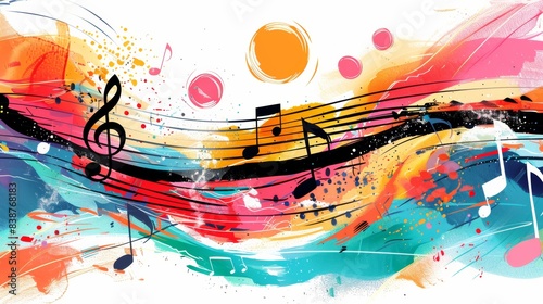Music and Art Illustration