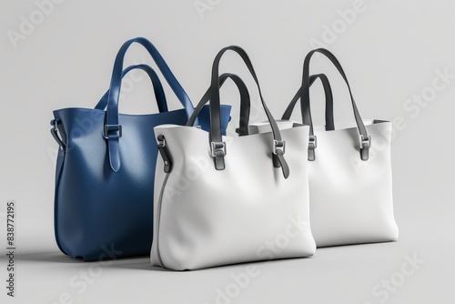 Mockup Luxury Women's handbags made by leather