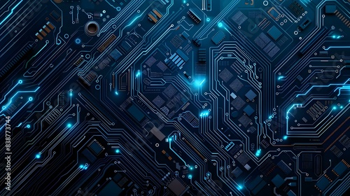 Modern technology circuit board texture background