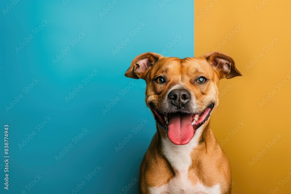 Clean and crisp dog photo against a solid-colored backdrop, suitable for personalized graphics Clean and crisp dog photo against a solid-colored backdrop, suitable for personalized graphics