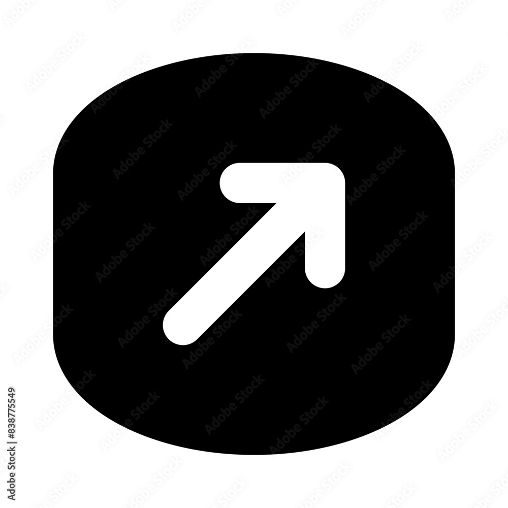 arrow top right solid UI icon arrow top right solid UI icon