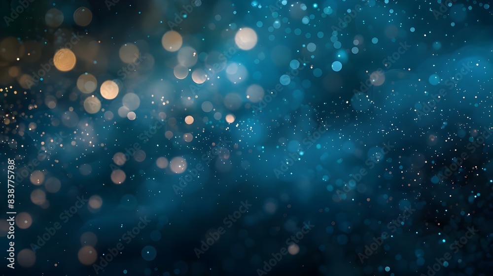 Dark blue abstract background with glowing particles Dark blue abstract background with glowing particles
