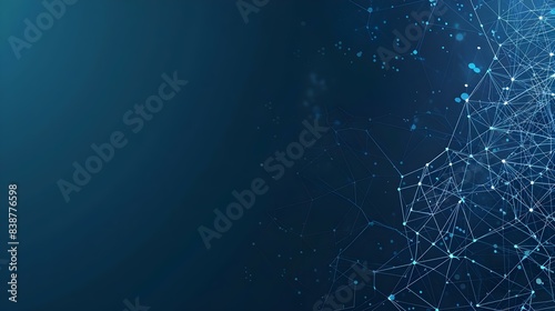 Technical network banner background
