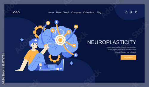 Neuroplasticity concept Vector illustration