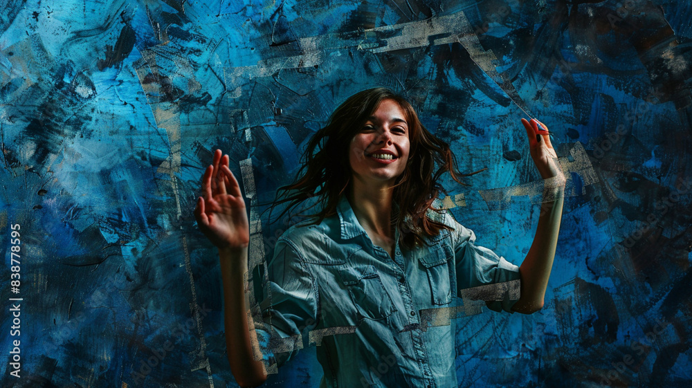 Fototapeta premium Captivating Blue Hued Reflection
