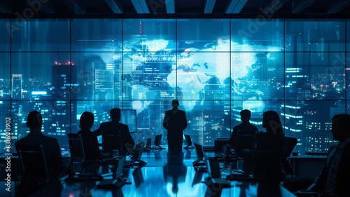 Unternehmensleitung diskutiert Strategie für Weltmarkt