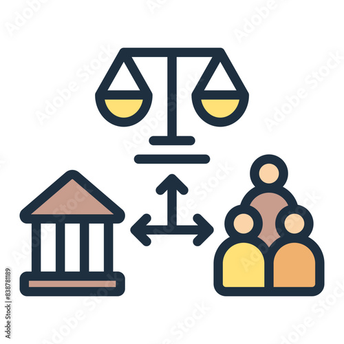 Separation Of Powers Icon