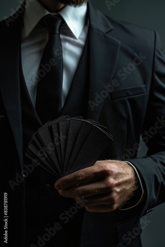 Businessman with Fan