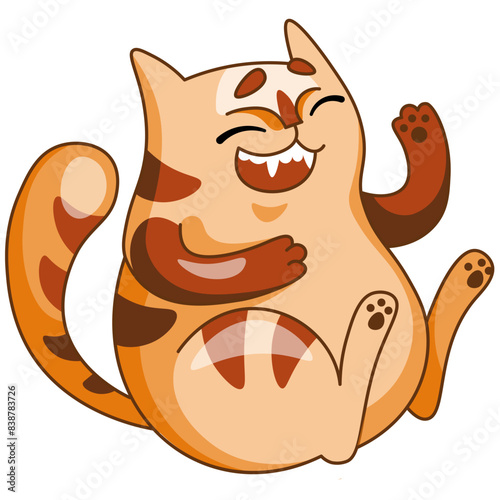 Cat is laughing