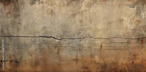 scratched texture of a wall with a black line