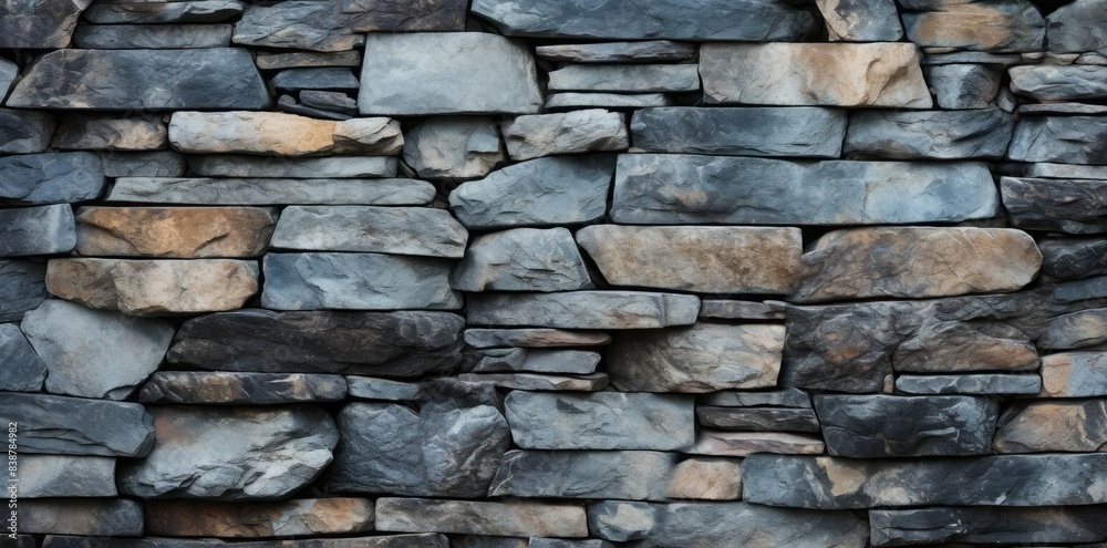 rock texture seamless pattern on a stone wall