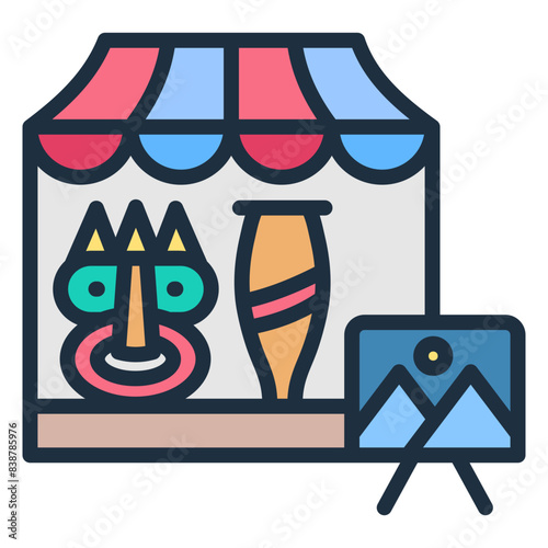 Local Artisan Booths Icon