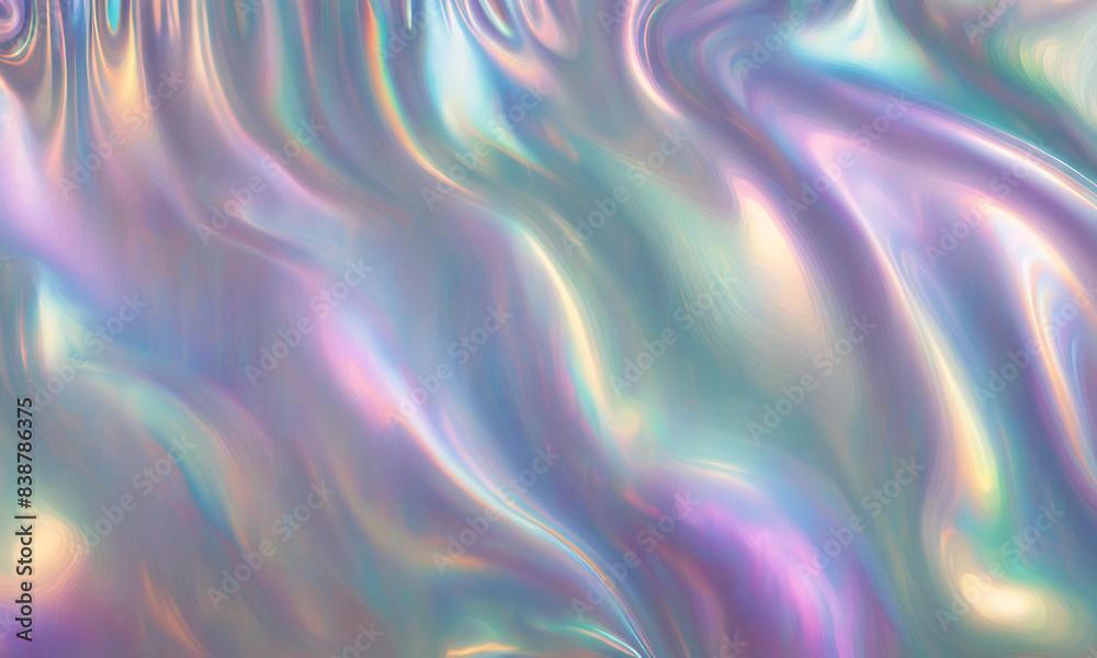 Abstract background with iridescent waves