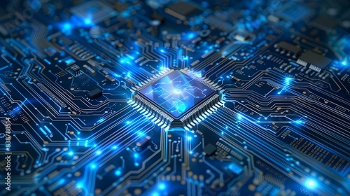 Modern technology circuit board texture background