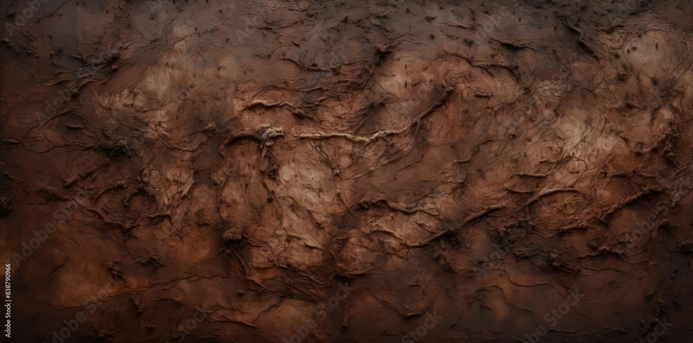 muddy texture of a brown wall illuminated by a light muddy texture of a brown wall illuminated by a light