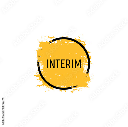 interim text on white background
