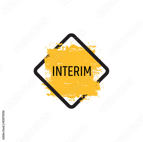 interim text on white background