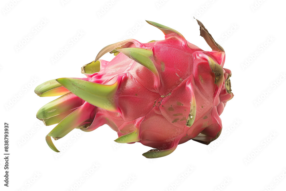 Fototapeta premium Dragon Fruit Closeup on white Background