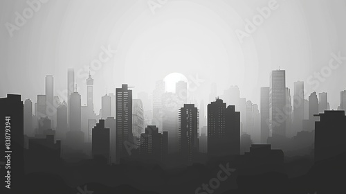 Wallpaper Mural Urban Building Silhouette Background Torontodigital.ca