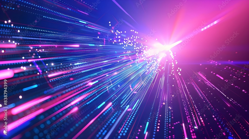 Futuristic technology lines background with light effects Futuristic technology lines background with light effects